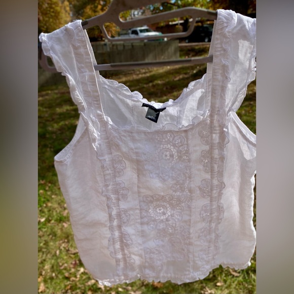 Madison Studio Tops - Madison Studio  Lace Accent Blouse 16 white